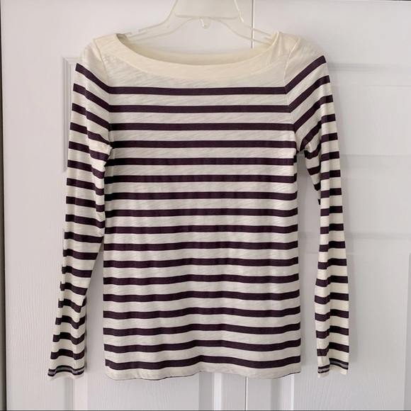 LOFT Tops - Ann Taylor Loft Long Sleeve Stripe Tee